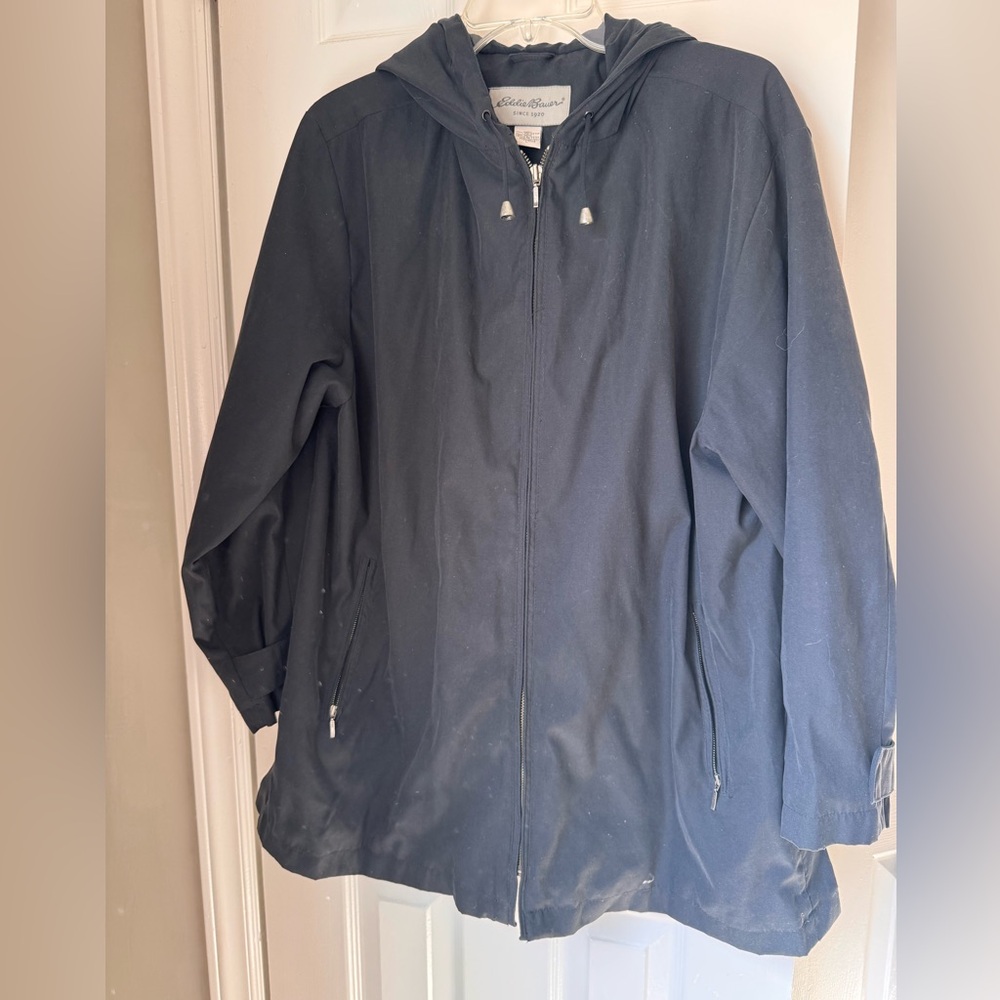 Eddie Bauer Black Women's Jacket Windbreaker size Large